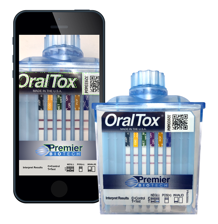 Iphone showing OT-Scan and OralTox device