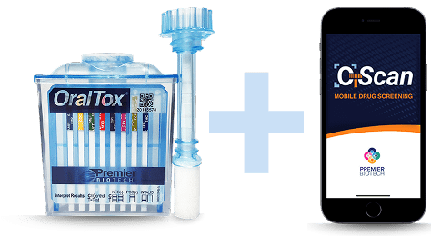 OralTox logo + CTScan app screen